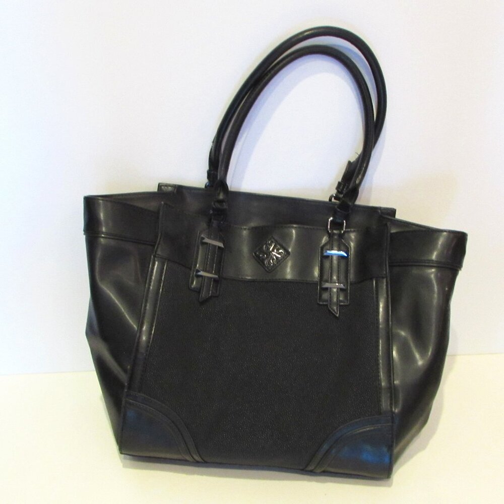 Simply Vera Wang Black Tote Handbag